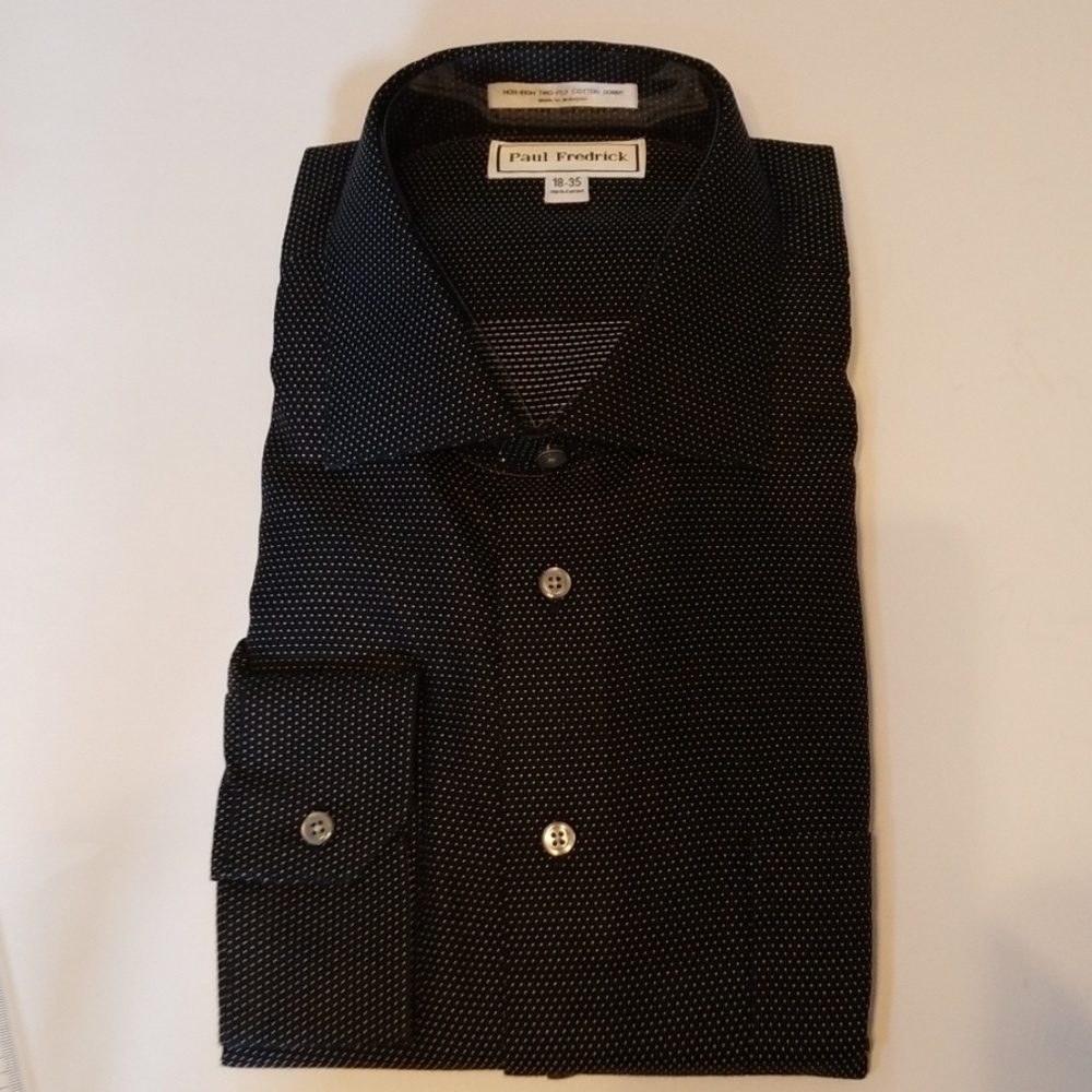 Paul Frederick Non Iron Dress Shirt NWT 18/35